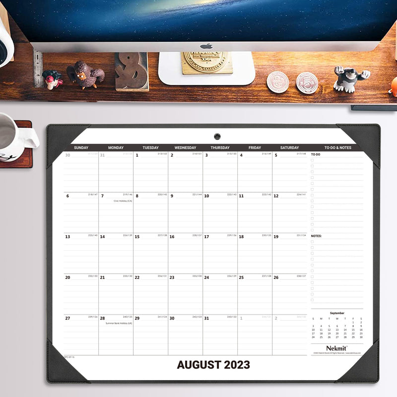 Nekmit 2024-2025 Desk Calendar, 22'' x 17"