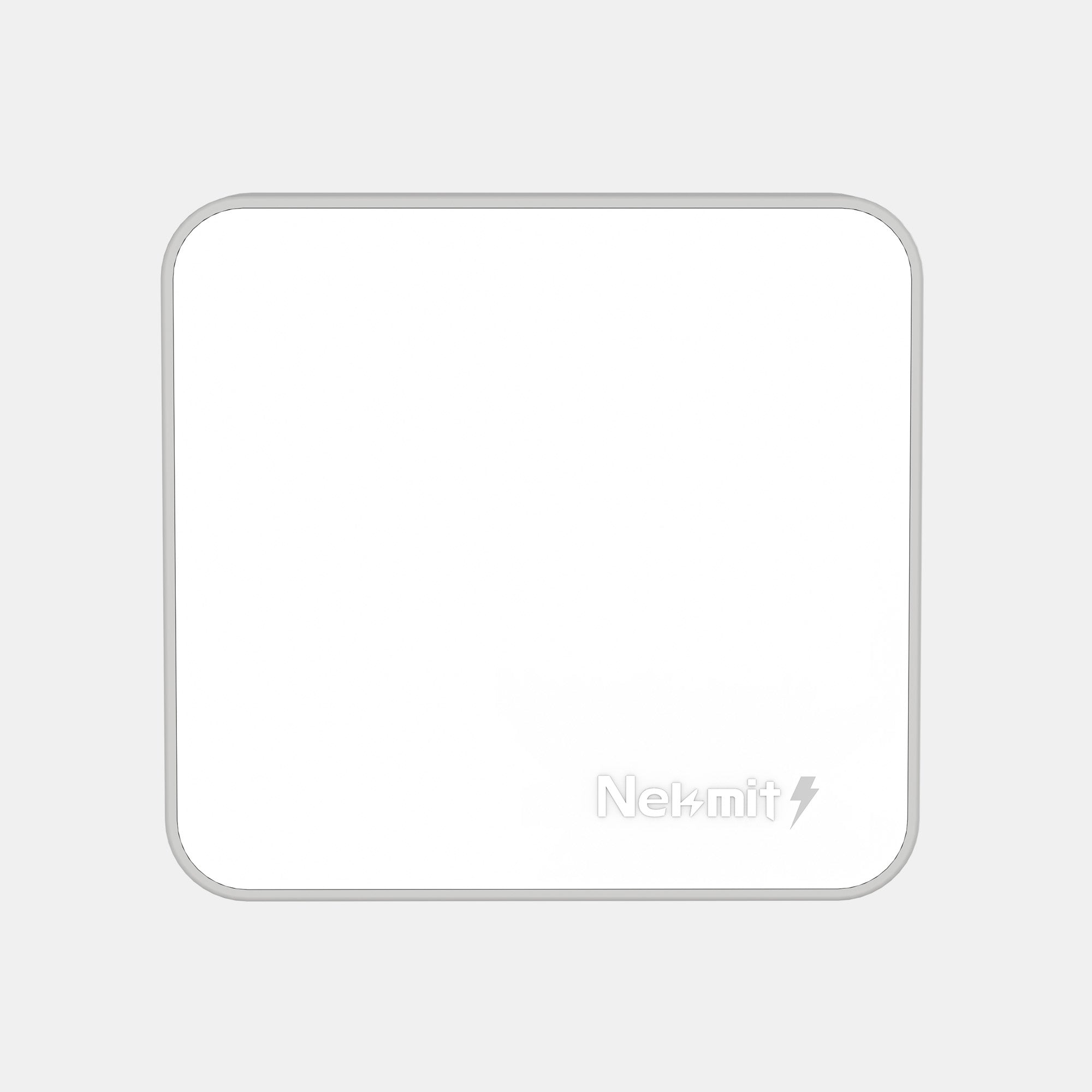 White electronic device with NeeKit logo on a light gray background