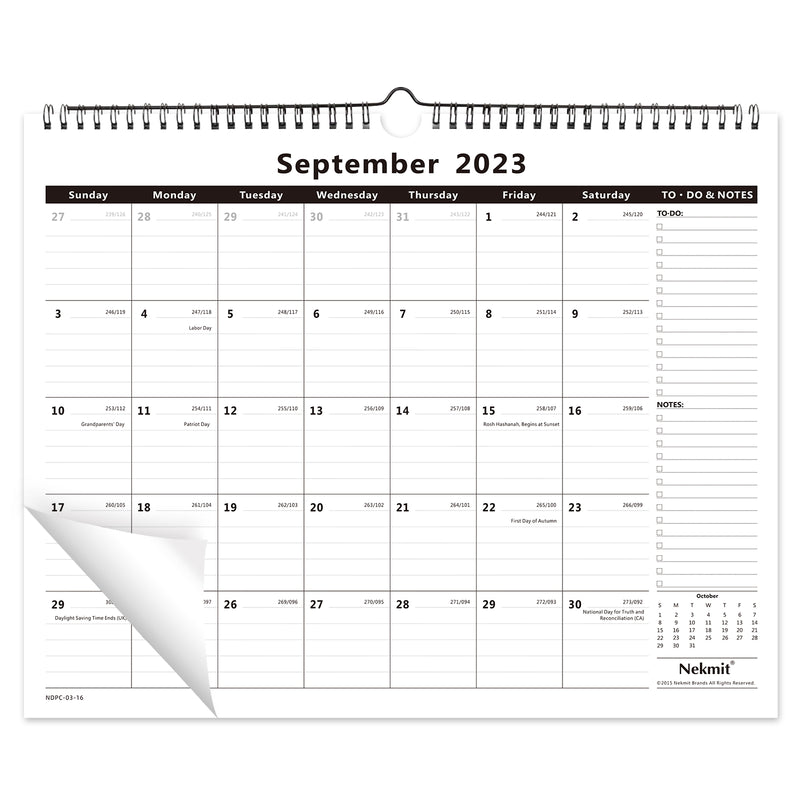 Nekmit 2023-2024 Wall Calendar, 15'' x 12''