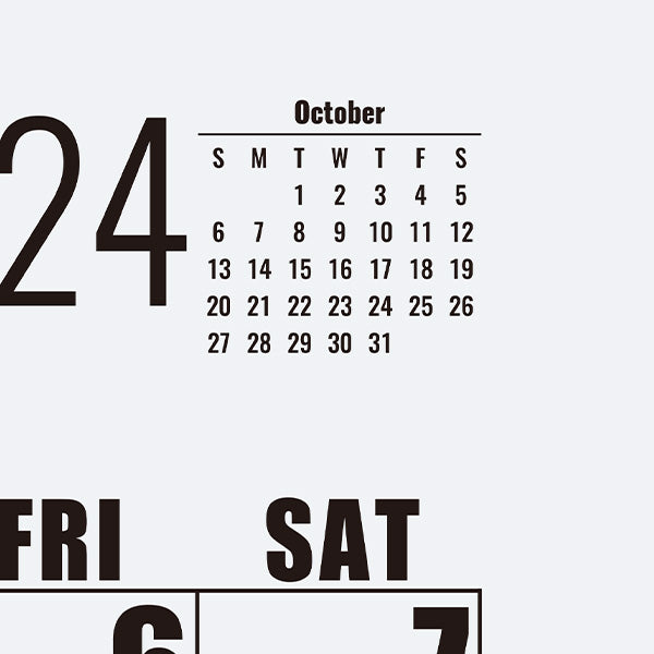 Nekmit 2024-2025 Large Print Big Grid Wall Calendar 22 3/4" x 14 3/4"