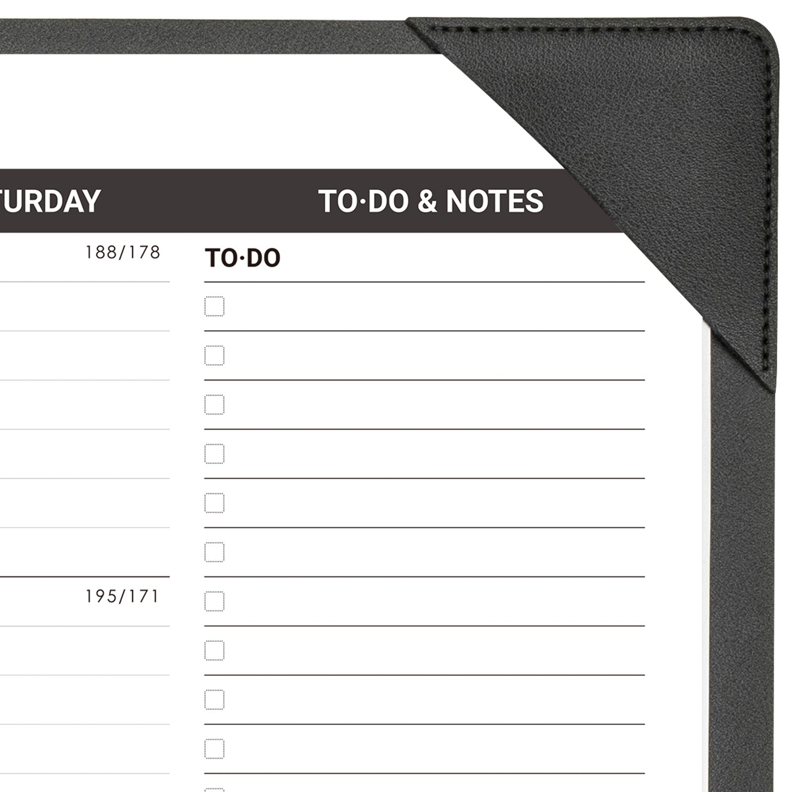 Nekmit 2024 - 2025 PU Large Desk Pad Calendar 21" x 16.5" 