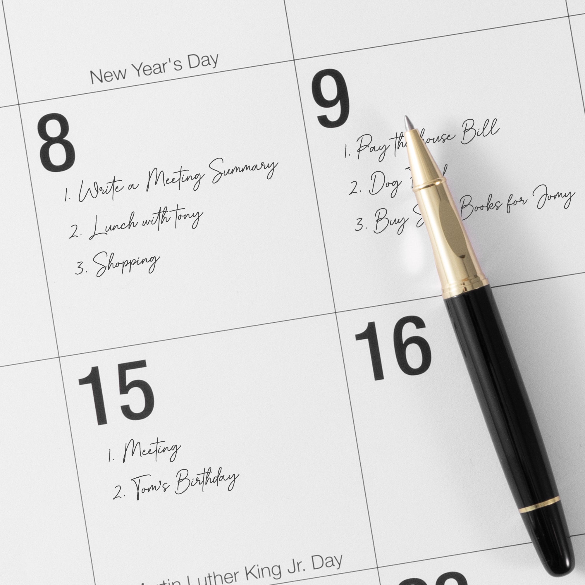 Nekmit 2025 - 2026 Large Desk Calendar-Big Font 21" x 16.5" 