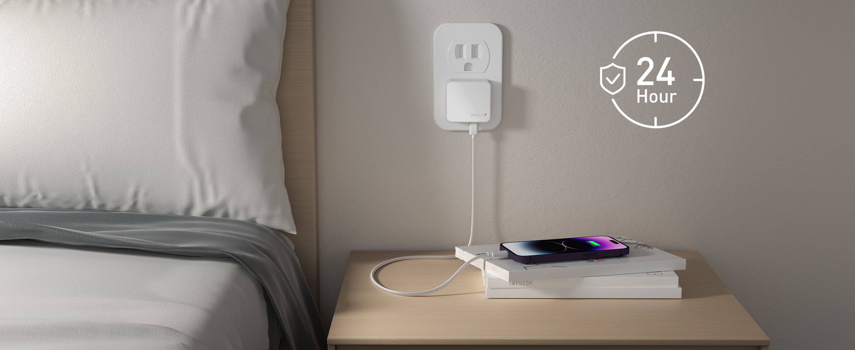 Nekmit 47W Dual Ports Flat USB-C Wall Charger PPS Fast Charging