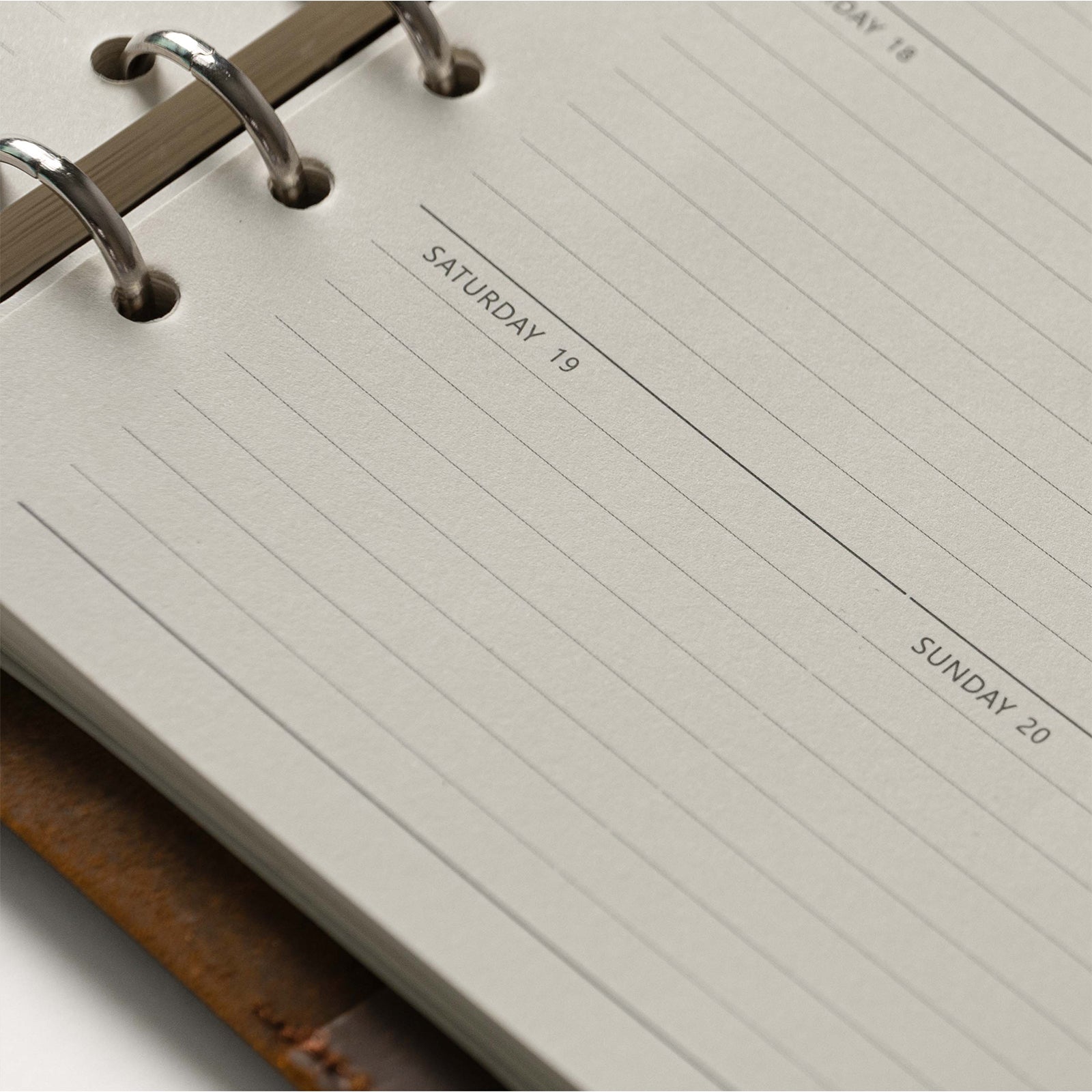 Nekmit Jul 2024 to Jun 2025 Refills for Binder Genuine Leather Planner