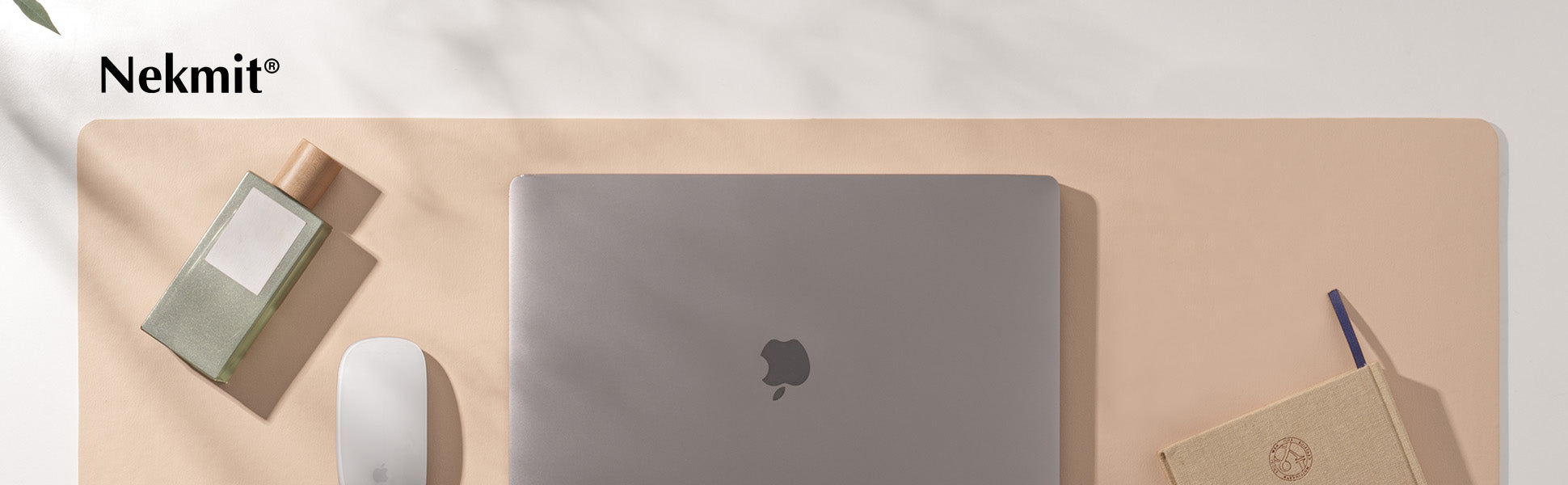 Nekmit Leather Desk Blotter Pad Apricot