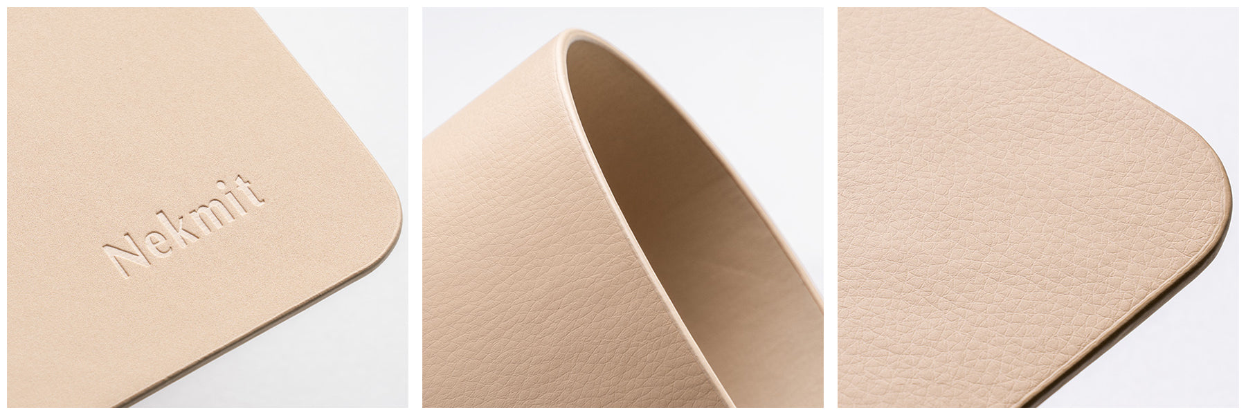 Nekmit Leather Desk Blotter Pad Apricot