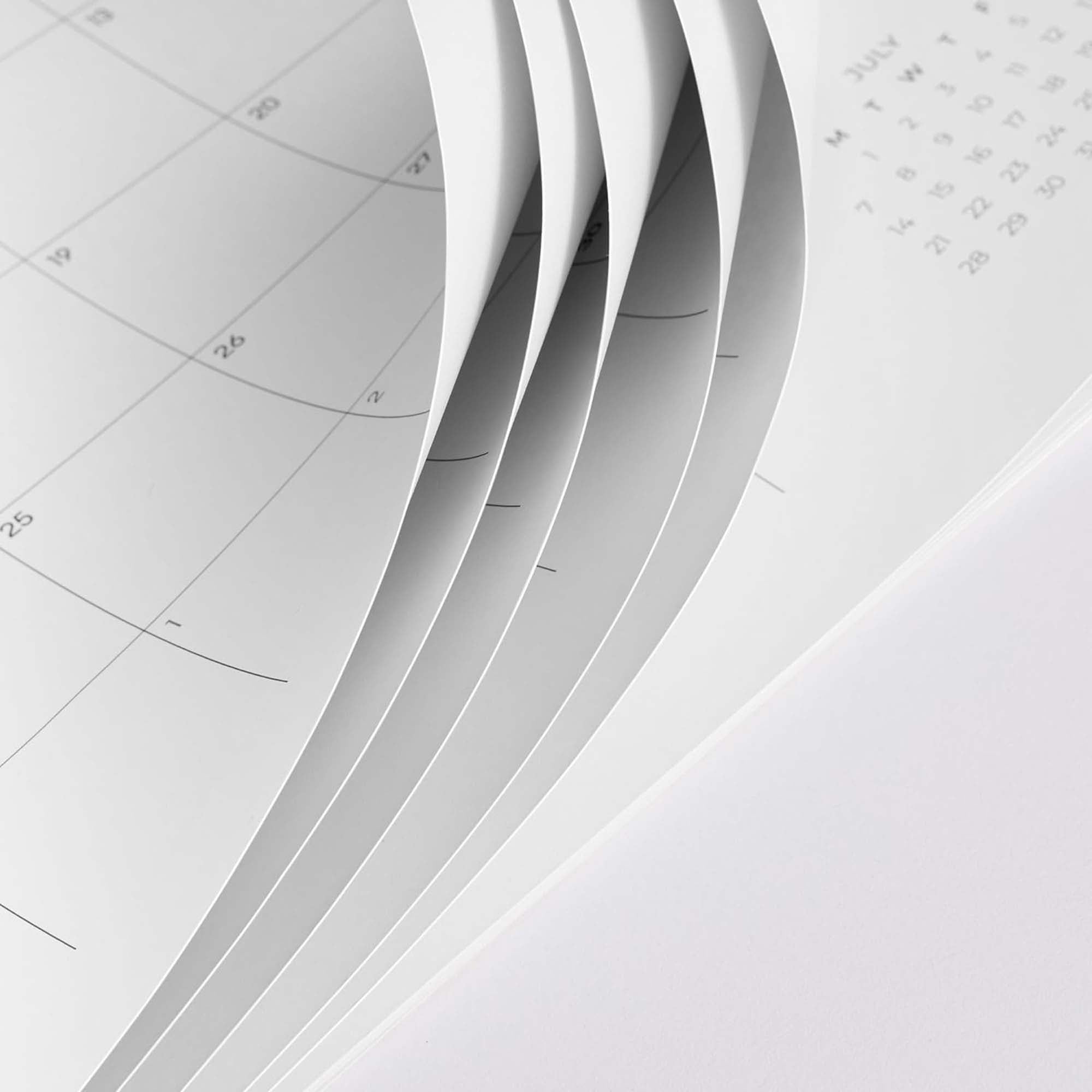 Nekmit Simplified 2025 - 2026 Desk Calendar 15 x 12 inch