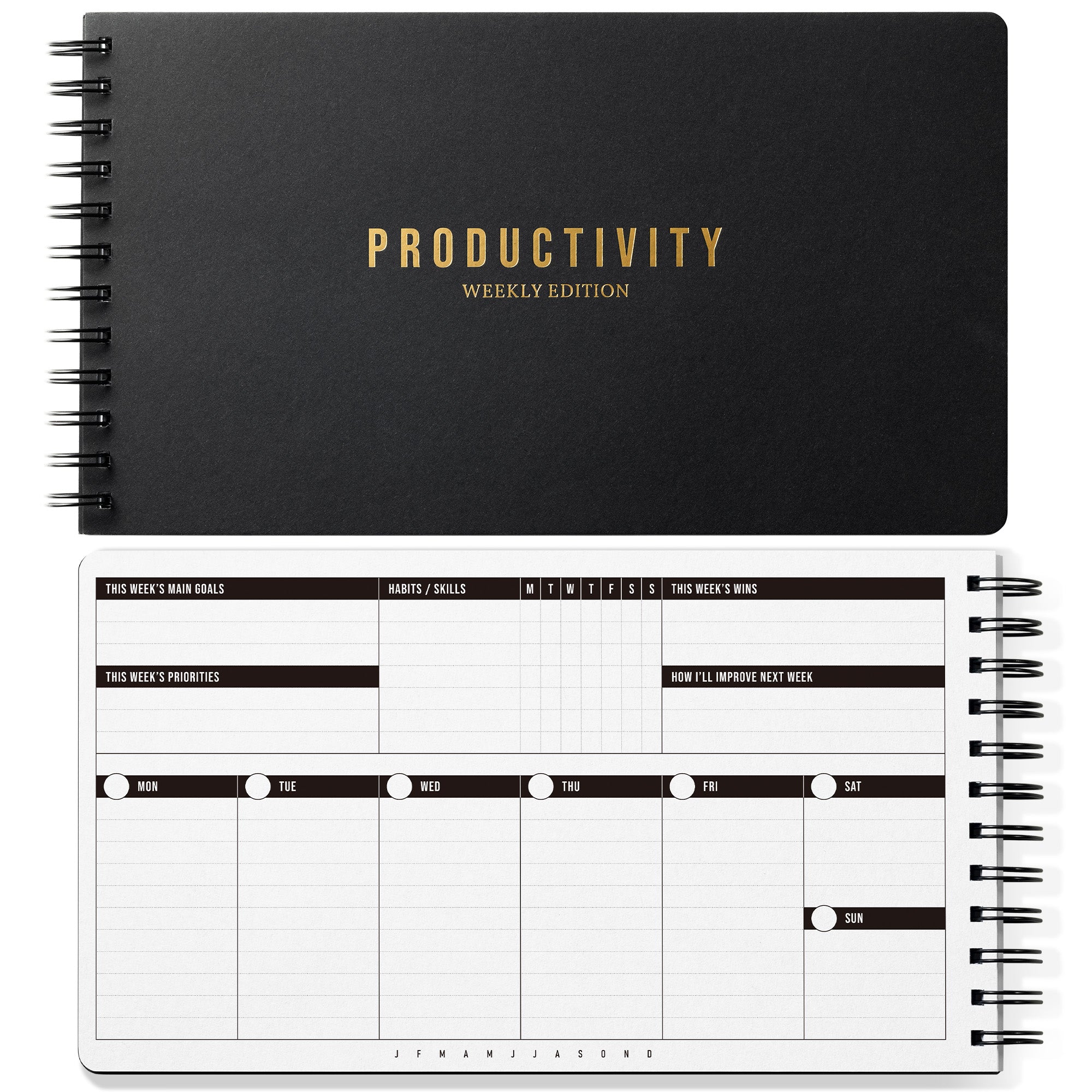 Nekmit Undated 18-Month Weekly Planner 11.2" x 6.3"