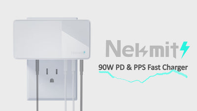 Nekmit 90W 4-Port USB-C Travel Charger With PD 3.0 GaN Tech