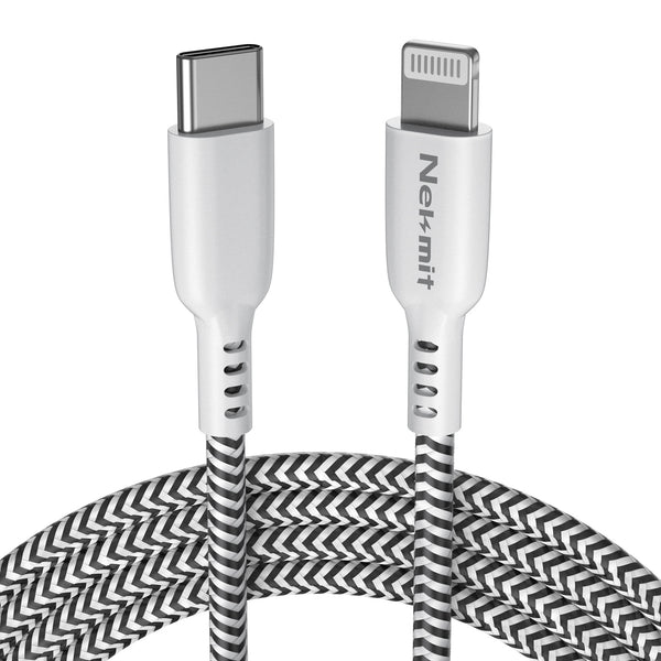 Nekmit USB-C to Lightning MFI Certified PD Fast Charging Cable 6FT