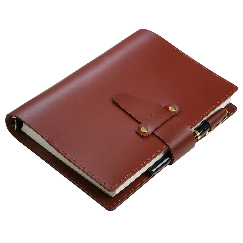 PRE-ORDER  Pebbled Leather A5 Planner Cover - Noir – Outlined