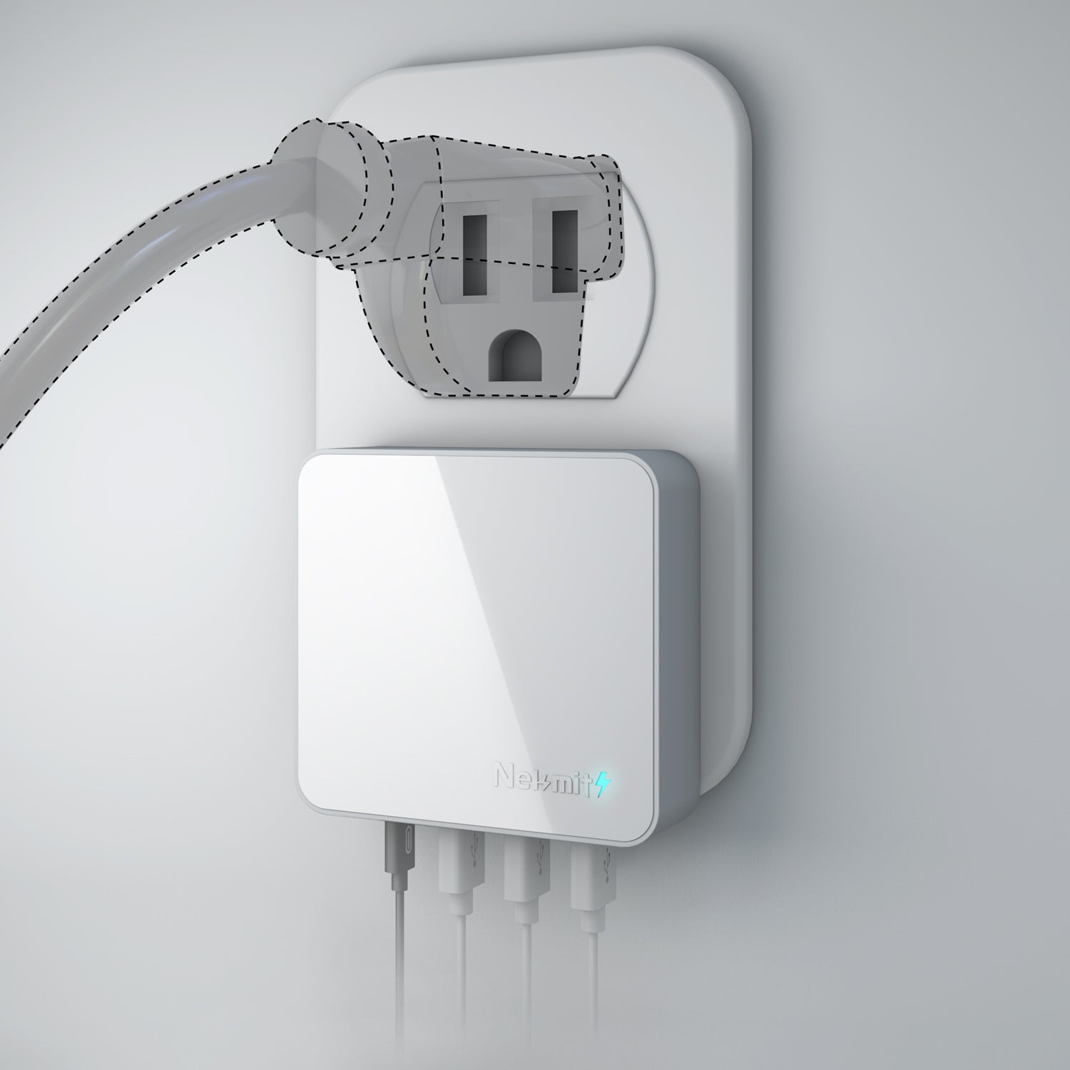 Nekmit 42W 4-Port USB-C Fast Wall Charger