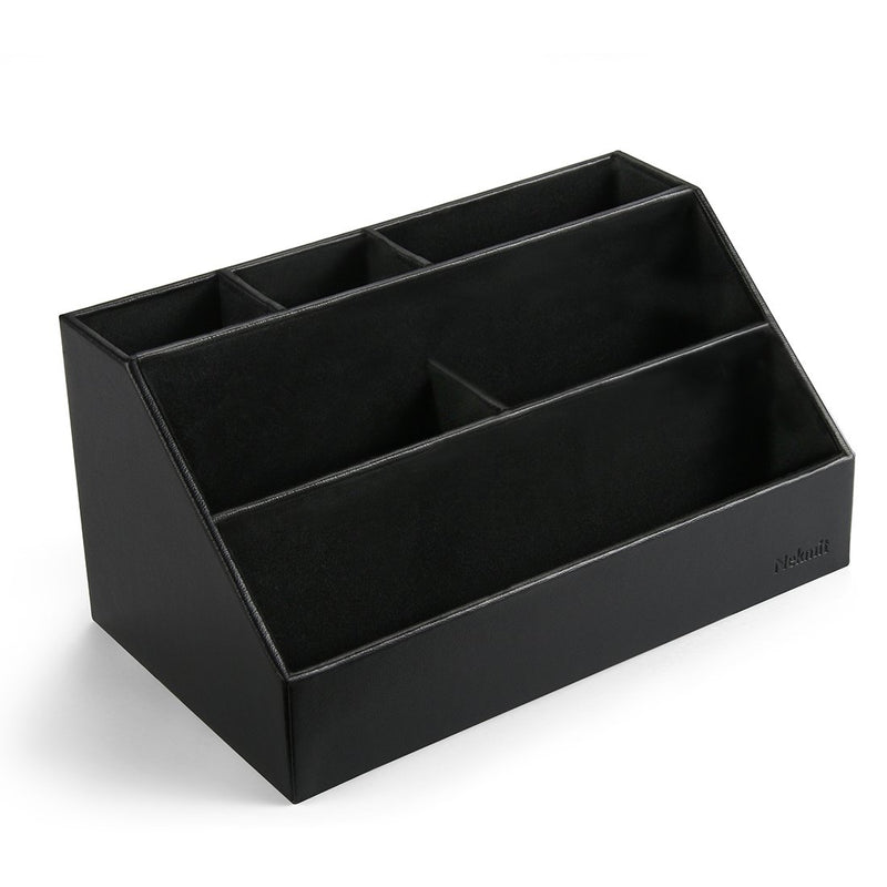 PU Leather Desktop Holder Black