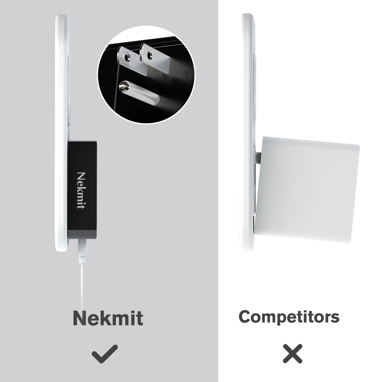 Nekmit 16W Dual Port Flat Slim USB Wall Charger